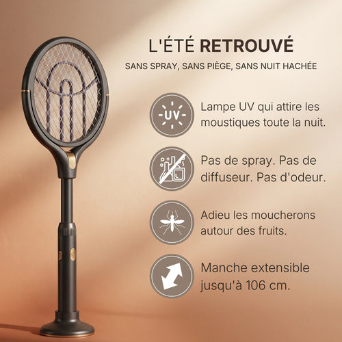 Raquette Electrique Anti Moustiques · Moustika
