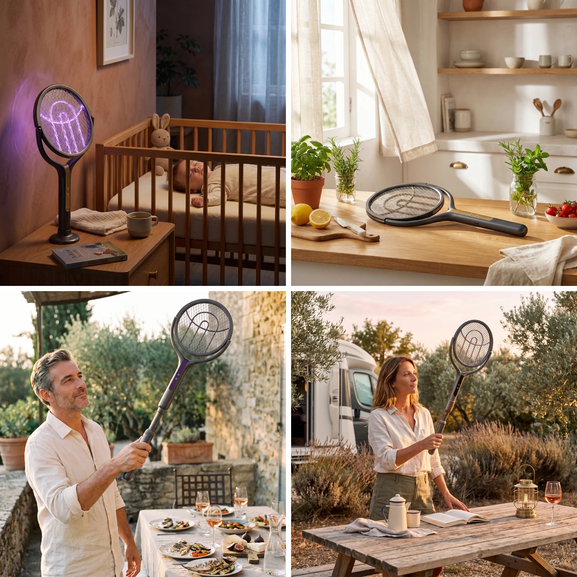 Raquette Electrique Anti Moustiques · Moustika